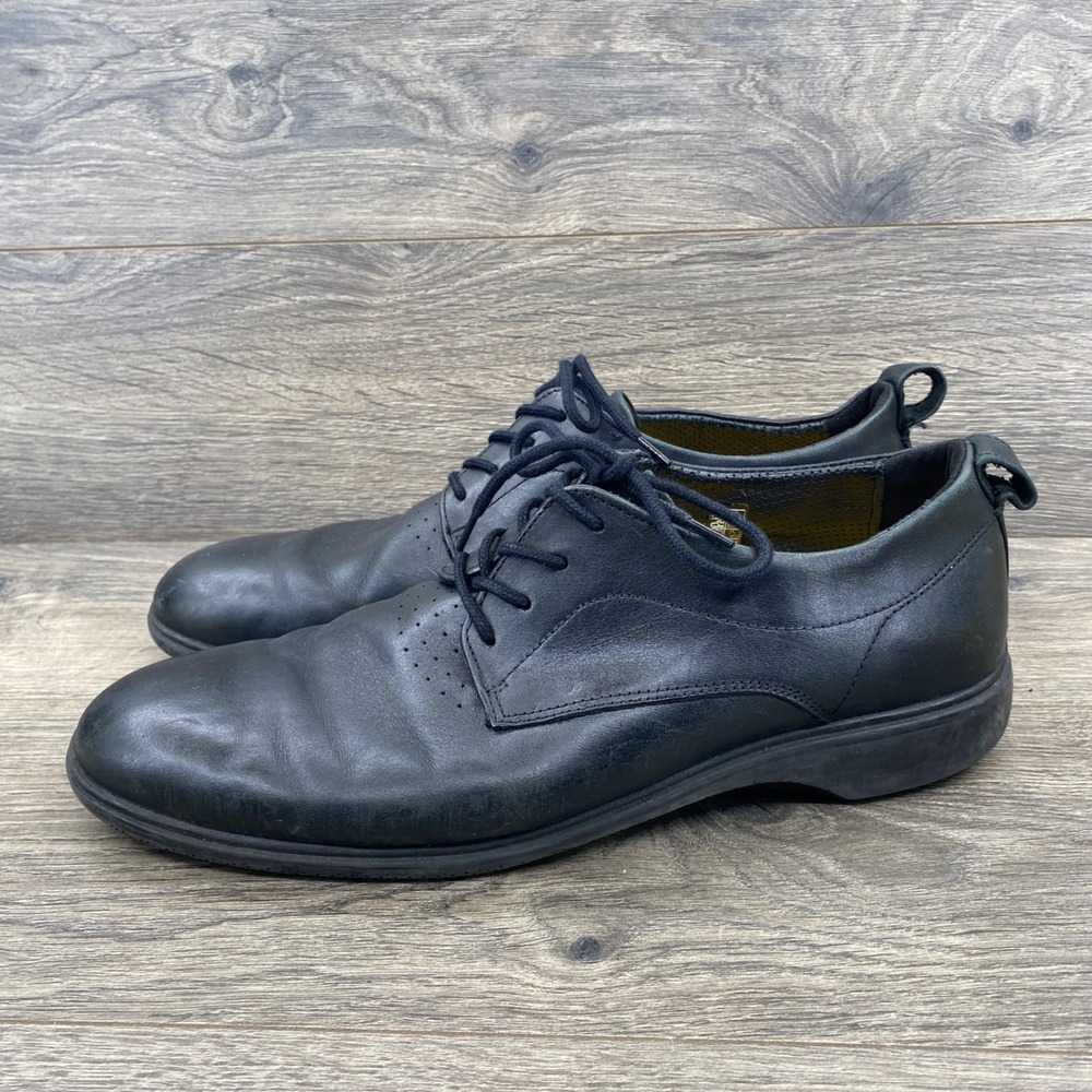 Amberjack The Original Derby Mens 11 Black Leather Dress Shoes Onyx Portugal